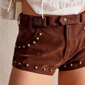 Free People Cool Kid suede shorts